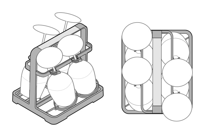 Loading the Wine Glass Rack