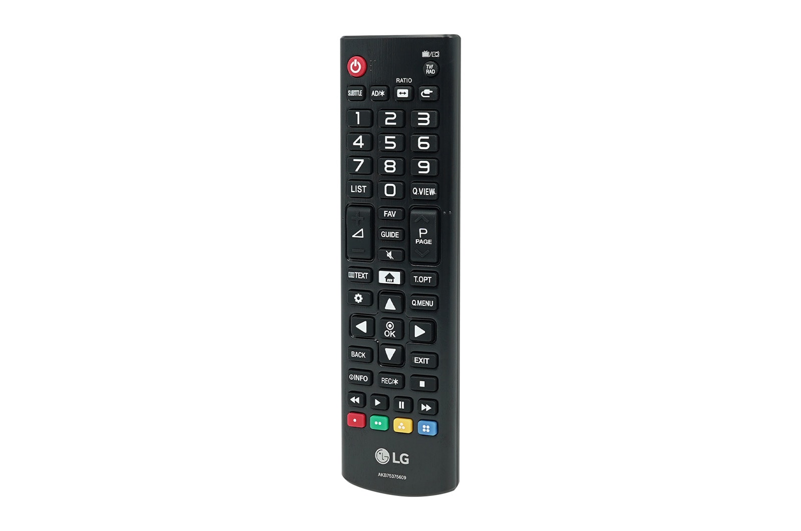 LG AKB75375609 Remote Controller front view