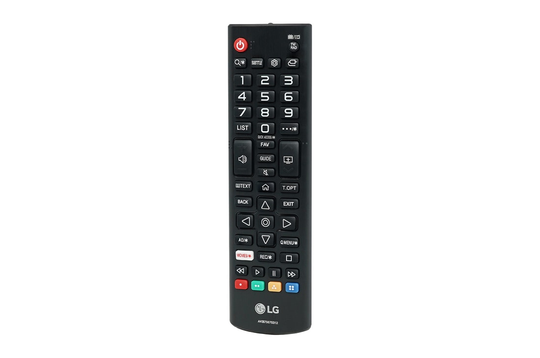 LG AKB75675312 Remote Controller front view