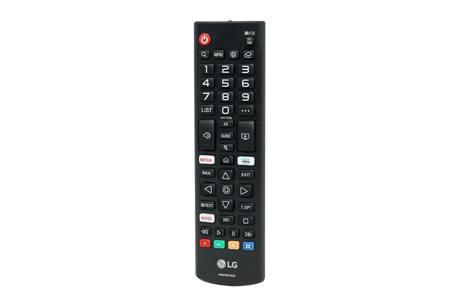 LG AKB75675325 Remote Controller front view