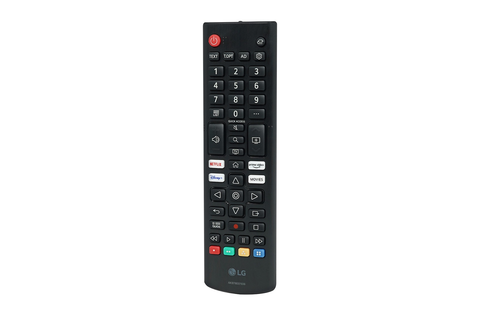 LG AKB76037606 Remote Controller front view