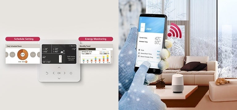 'Schedule Setting, Energy Monitoring with LG ThinQ