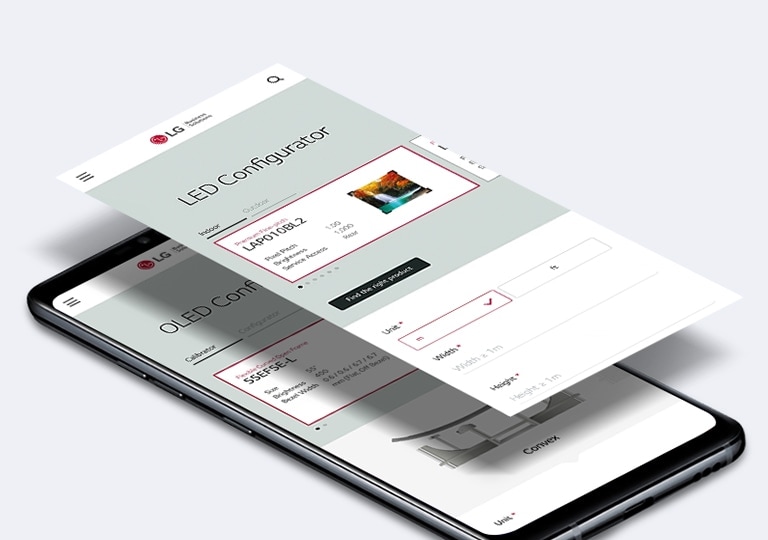 LG C-Display+ Customer App LED Signage