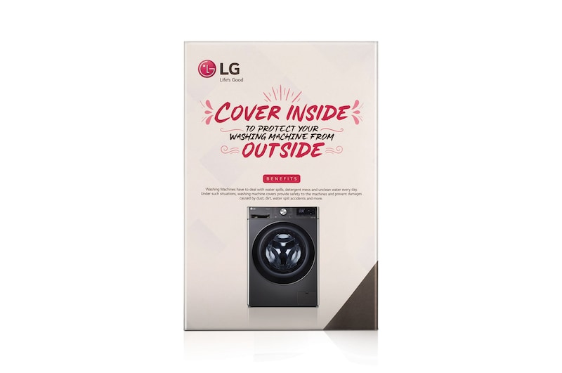Front view of LG Fully Automatic Front Load Washing Machine Cover CLS32174608