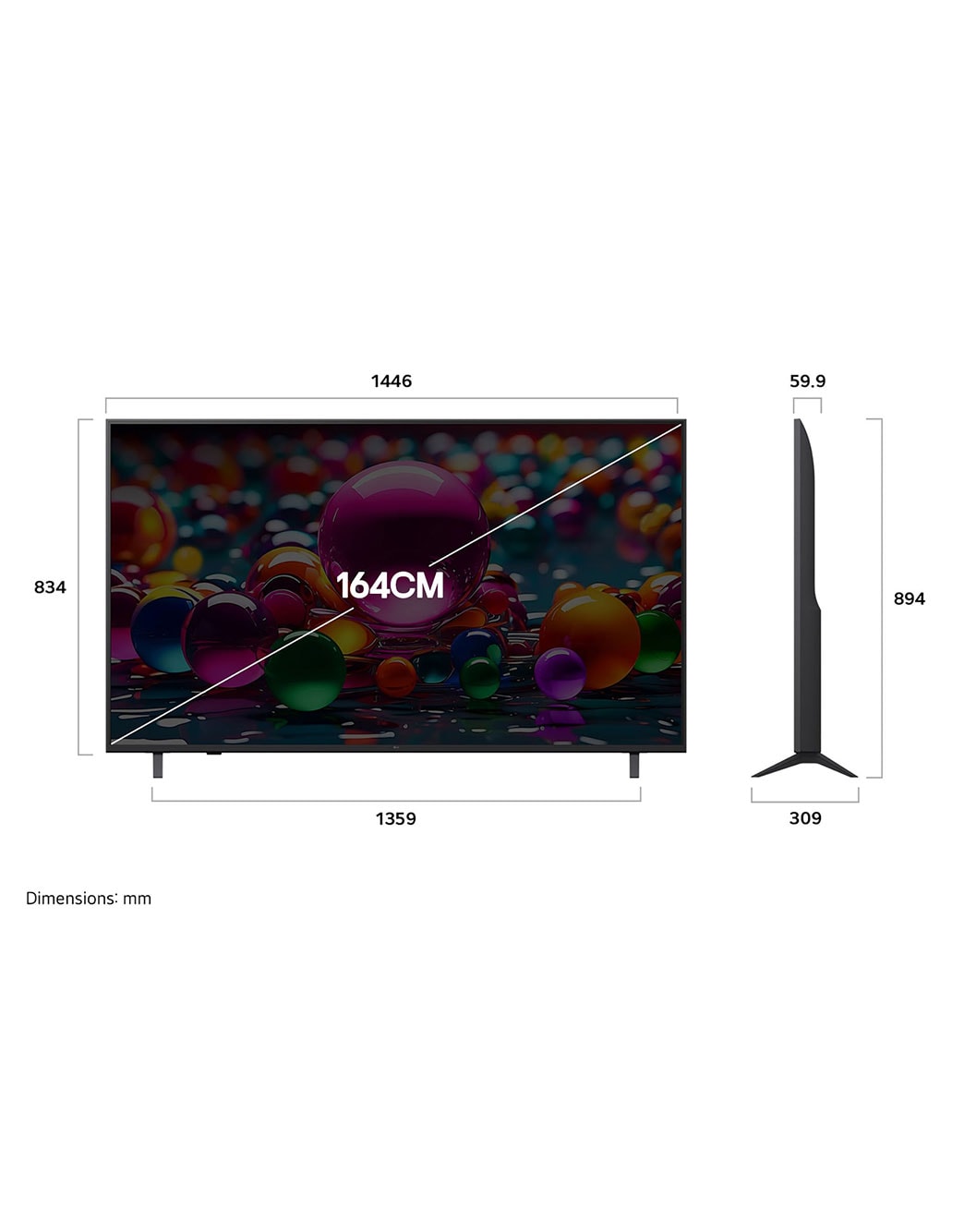 Buy 164cm (65 inch) UHD AI 4K Smart TV – 65UA83506LA | LG IN
