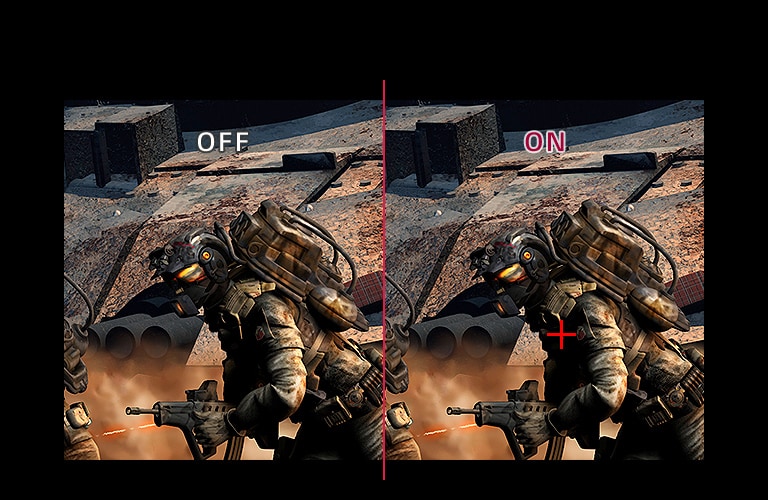 Crosshair : OFF VS. ON 34WN650-W