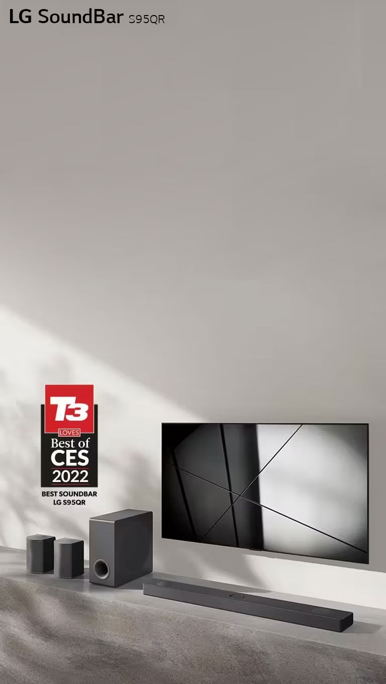 LG S95S - Barra de Sonido Inteligente, 400W, 2.1 Canales, Sonido