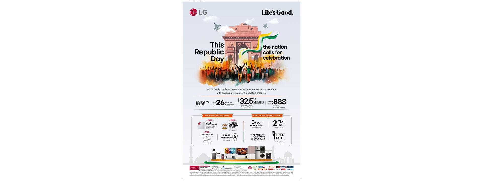 LG LAUNCHES ‘THE NATION CALLS FOR CELEBRATION’ CAMPAIGN WITH SPECIAL REPUBLIC DAY OFFERS