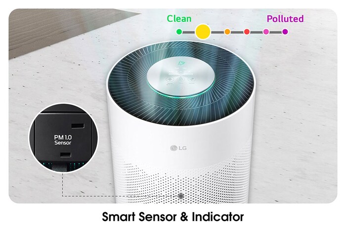 LG 360° purification with 3 step filtration, PM 1.0 Sensor & Wi-Fi enabled, AS60GHWG0