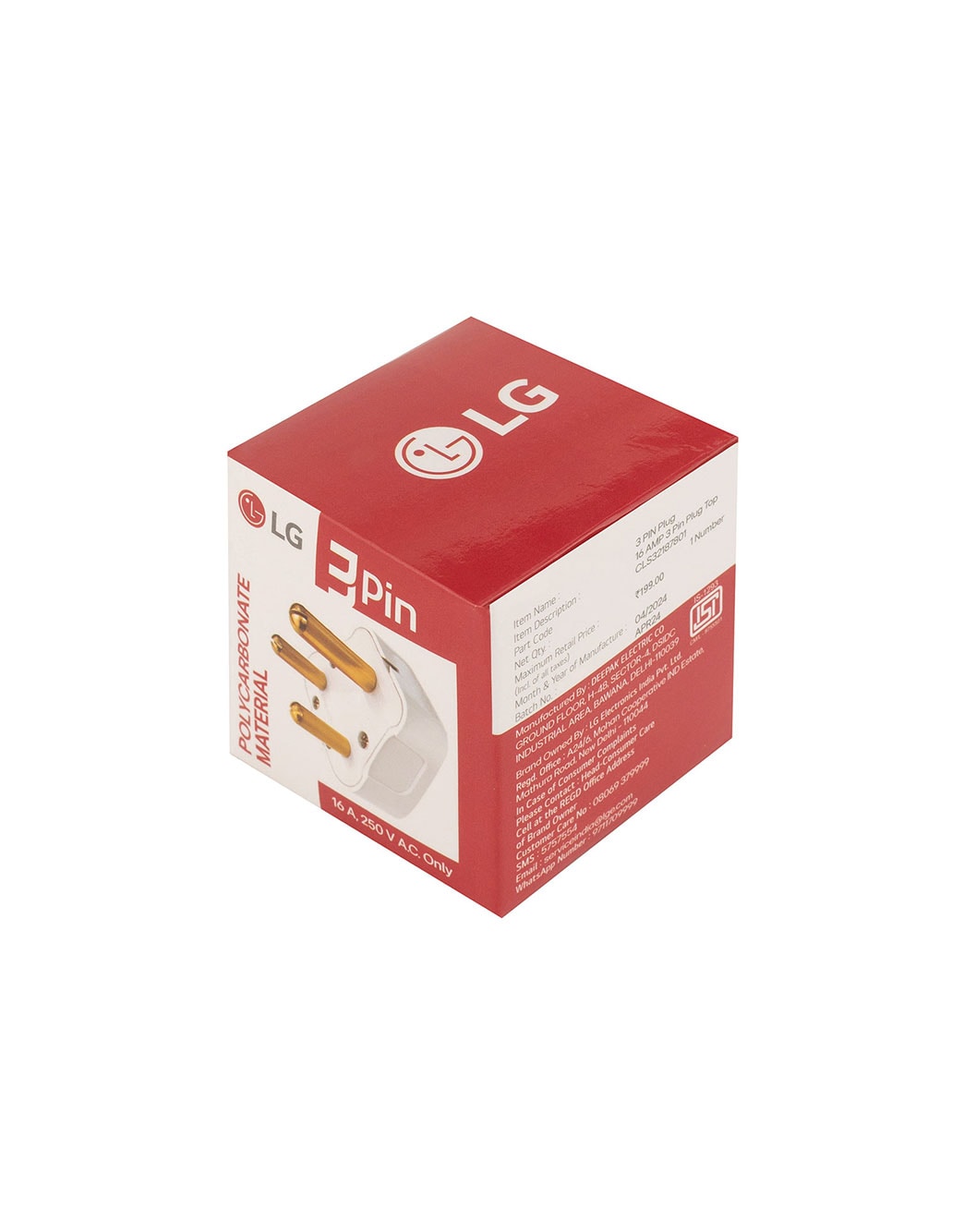 3-Pin Power Plug - CLS32187801 | LG IN