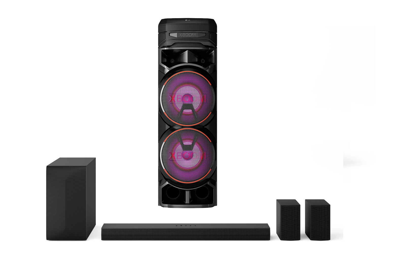 LG RNC9.AS65TR Party Speaker - XBOOM front view