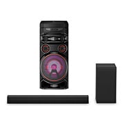LG RNC7.DS40T Party Speaker XBOOM and Soundbar Front View