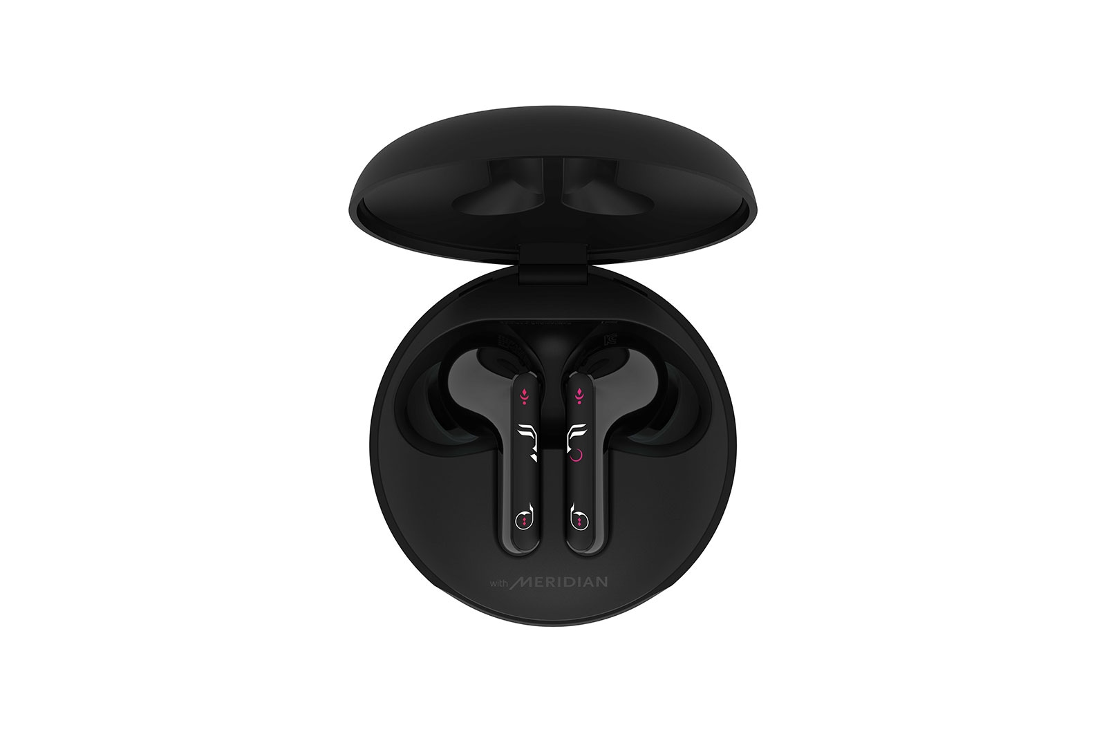 LG Tone Free Wireless Earbuds with Noise Isolation UVnano 99.9 Bacteria Free Prestigious British Meridian Sound Dual Microphones in Each Earbud