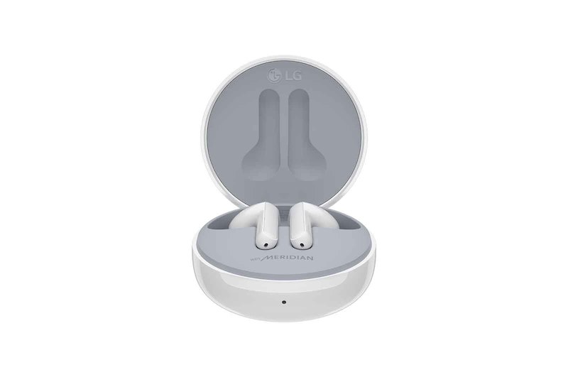 LG TONE Free Wireless Earbuds with Noise Isolation, UVnano 99.9% Bacteria-Free, British Meridian Sound, White, HBS-FN5U