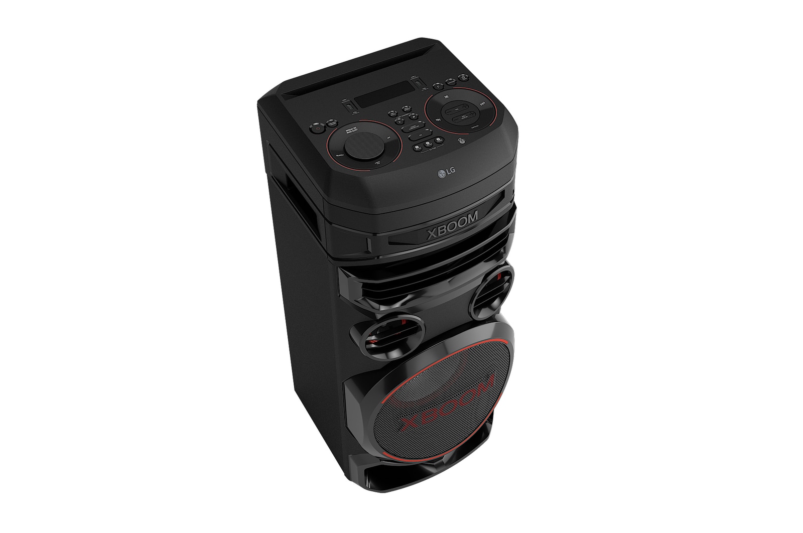 LG RNC7 Party Speaker - XBOOM 45 degree top view with left side forward