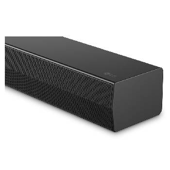 Front view of LG Soundbar S40TR's side corner