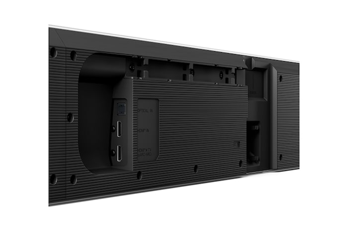 Angled view of LG Soundbar SG10TY's back