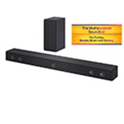 LG Soundbar with Subwoofer, 5.1Ch, 800W, DTS Virtual:X, Dolby Audio, AI Sound Pro, SH7Q