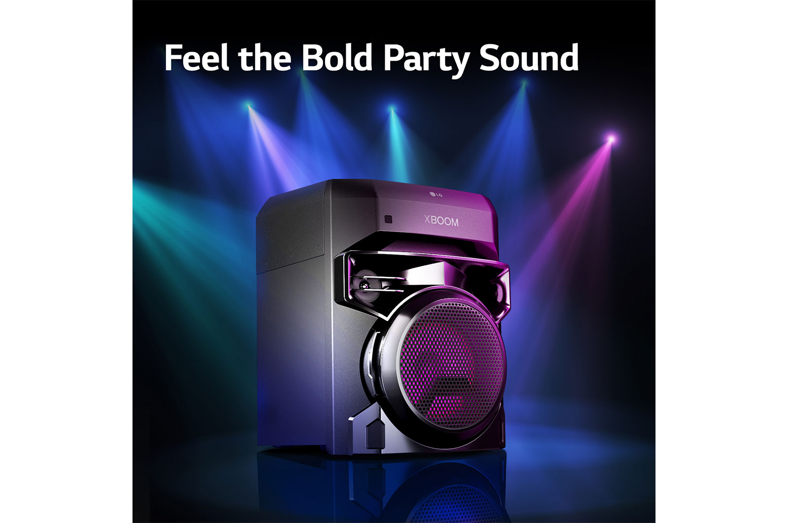 LG XBOOM XL2S, Super Bass Boost, 80W, Karaoke Bluetooth Party Speaker, XL2S