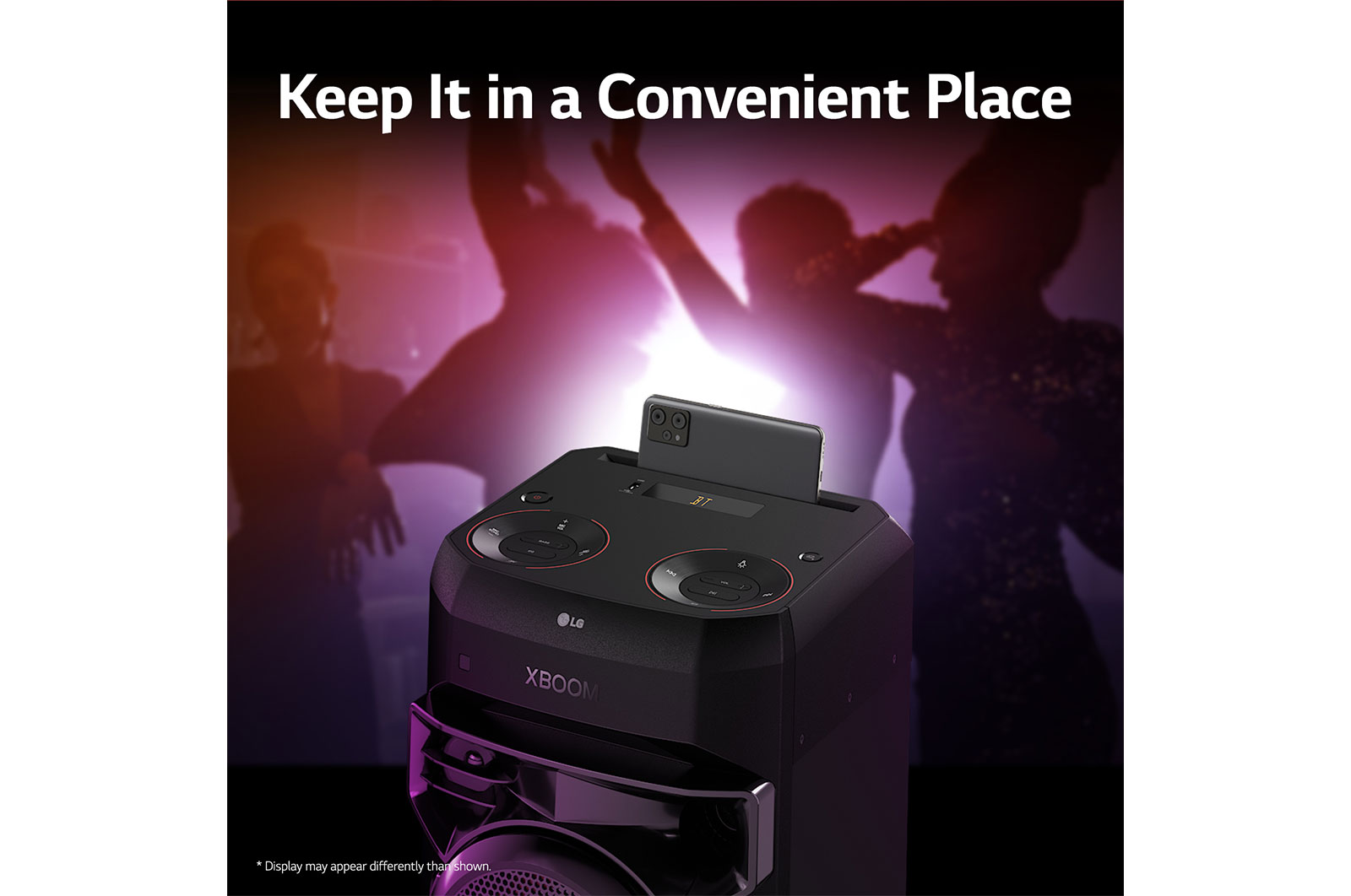 LG XBOOM XL2S, Super Bass Boost, 80W, Karaoke Bluetooth Party Speaker, XL2S