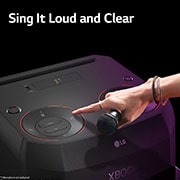 LG XBOOM XL2S, Super Bass Boost, 80W, Karaoke Bluetooth Party Speaker, XL2S