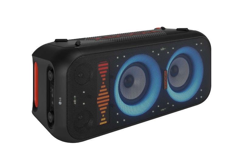 Horizontal view of the product with all lighting on.