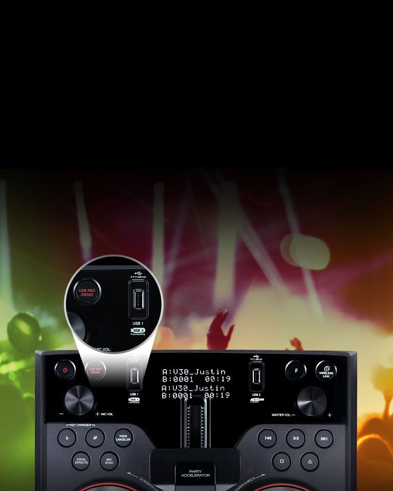 Lg ok75 1000w bluetooth party system with karaoke & dj deals effects