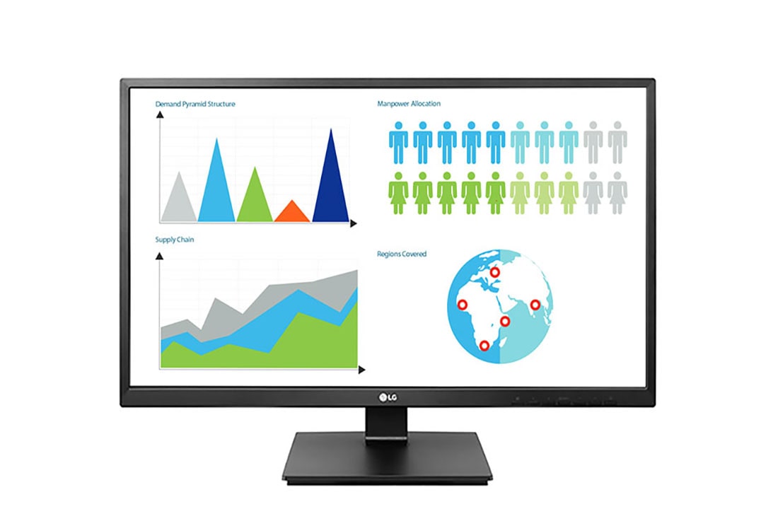 LG 24 (23.8 Diagonal) FHD Multitasking IPS Monitor, 24BK550Y-B
