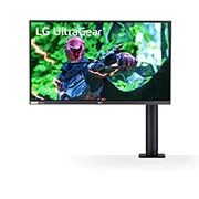 LG 27 (68.58cm) UltraGear QHD Nano IPS 1ms 144Hz HDR G-SYNC Compatibility Monitor with Ergo Stand, 27GN880-B