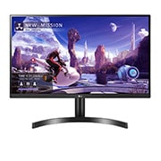 Front view of LG 27 (68.58cm) QHD IPS Monitor with AMD FreeSync™ 27QN600-B