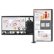 LG 27(68.466cm) QHD Monitor Ergo Dual with Daisy Chain, 27QP88D-BS