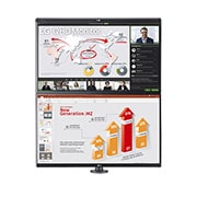 LG 27(68.466cm) QHD Monitor Ergo Dual with Daisy Chain, 27QP88D-BS