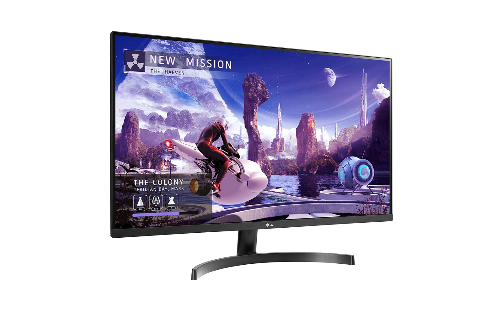 LG 31.5 (80.01cm) QHD IPS Monitor with AMD FreeSync™, 32QN600-B
