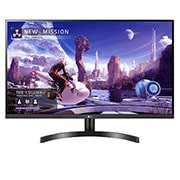 Front view of LG 31.5 (80.01cm) QHD IPS Monitor with AMD FreeSync™ 32QN600-B