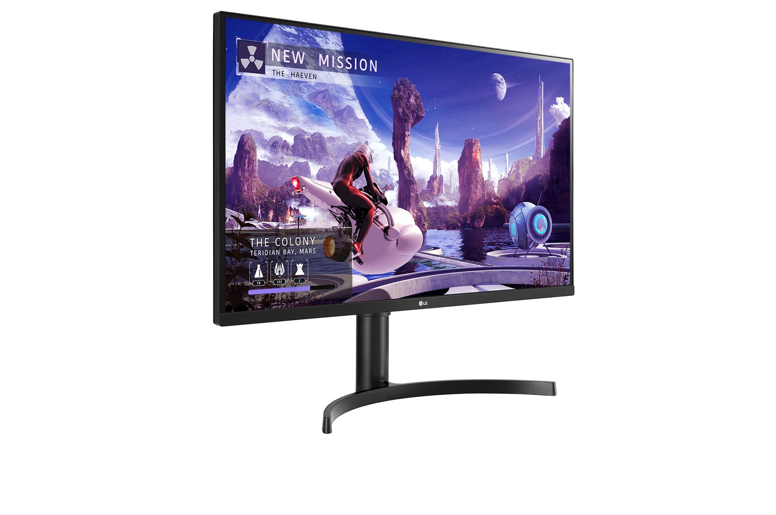 LG 31.5 (80.01cm) QHD IPS Monitor with AMD FreeSync™, 32QN650-B