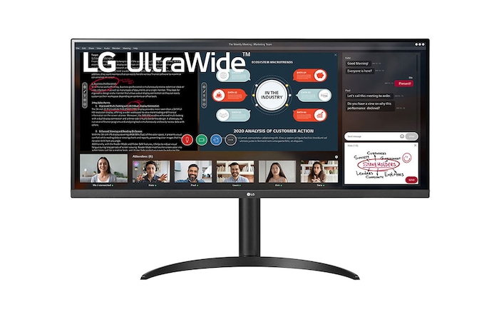 LG 86.36 cm (34) 21:9 UltraWide™ Full HD IPS Monitor with AMD FreeSync™, 34WP550-B