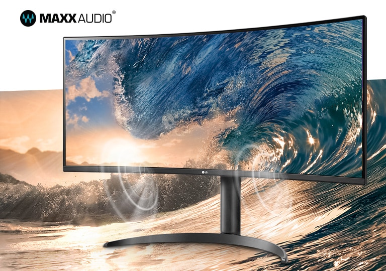 LG Ultrawide 34WP60C-B 34 Class UW-QHD Curved Screen Gaming LCD Monitor,  21:9 