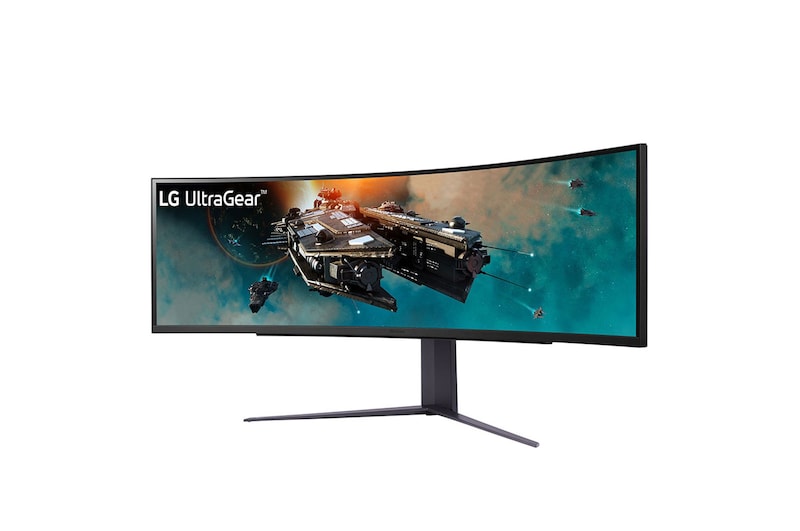LG 124.46 cm (49) UltraGear™ 32:9 Dual QHD Curved Gaming Monitor with 240Hz Refresh Rate, 49GR85DC-B