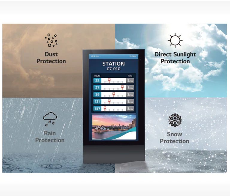 LG 49XE4F-M Secured Protection with IP56 Design