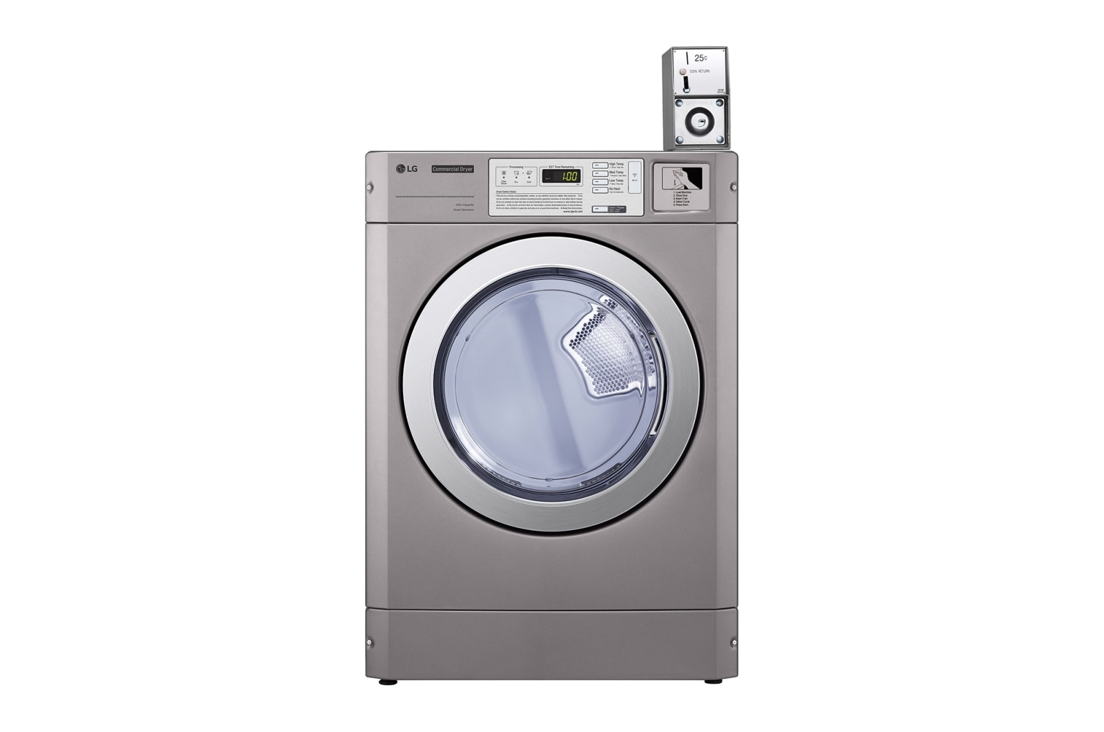 LG RV1329C7T commercial dryer front view