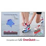 Front view of LG webOS UHD Signage 86UL3J