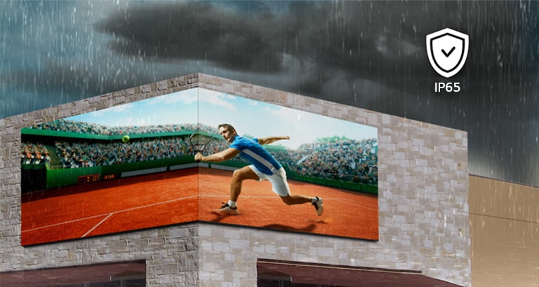 The IP65 certified cabinet allows the GSCD series to work well even in rainy or cloudy weather.