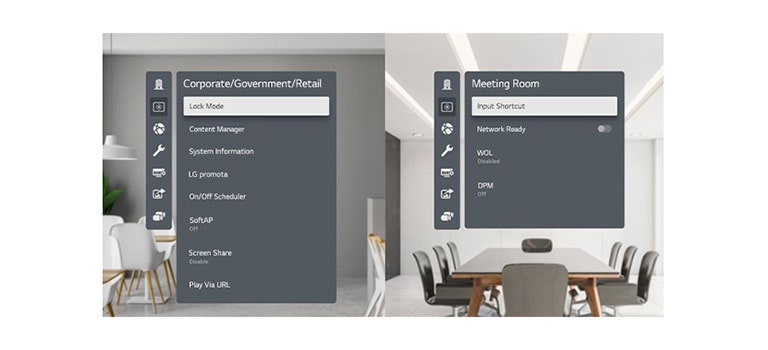 LG 86UR640S Easy Menu Setup for Vertical Needs