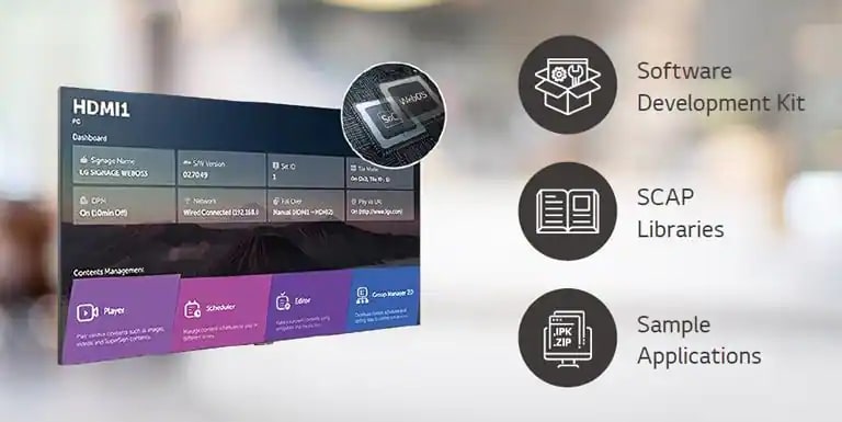 A number of tasks that can be done simultaneously are easily arranged through the web OS platform.