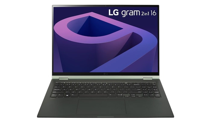 LG gram 2-in-1 Ultra-Lightweight with 40.6CM (16) 16:10 IPS Display with LG Glance by Mirametrix®, 16T90Q-G.AH75A2