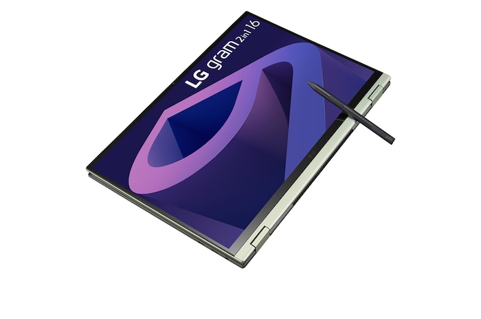 LG gram 2-in-1 Ultra-Lightweight with 40.6CM (16) 16:10 IPS Display with LG Glance by Mirametrix®, 16T90Q-G.AH75A2