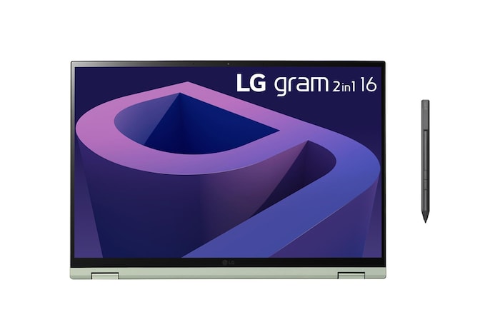 LG gram 2-in-1 Ultra-Lightweight with 40.6CM (16) 16:10 IPS Display with LG Glance by Mirametrix®, 16T90Q-G.AH75A2