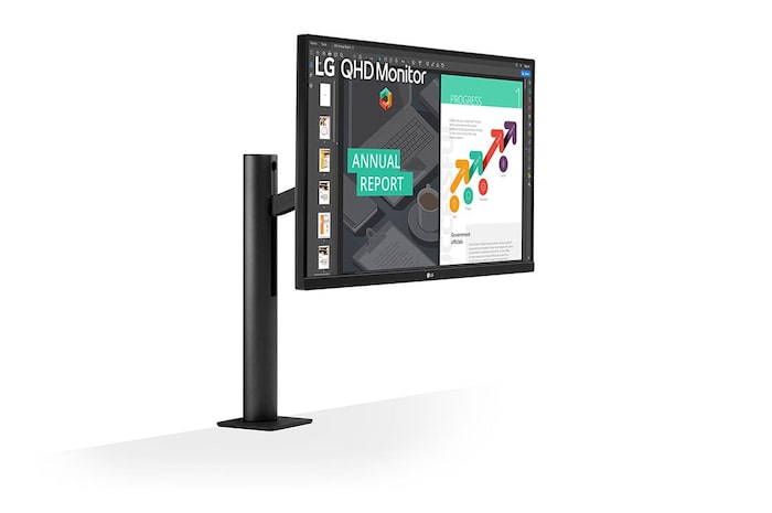 LG 68.58cm (27) QHD Ergo IPS Monitor with USB Type-C™, 27QN880-B