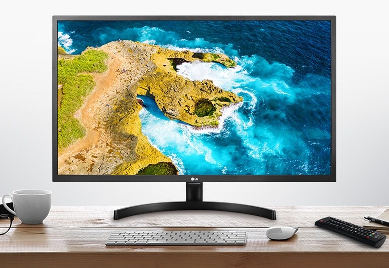 LG LED TV monitor enabling to enjoy both tv and monitor together