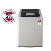 LG 7Kg Top Load Washing Machine, Smart Inverter Motor, Middle Free Silver, T70SKSF1Z